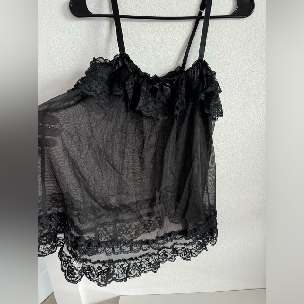 Victorias secret black babydoll size S